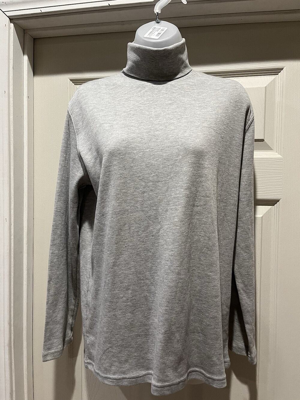 Bobbie Brooks Womens Long Sleeve Gray Sweater Large